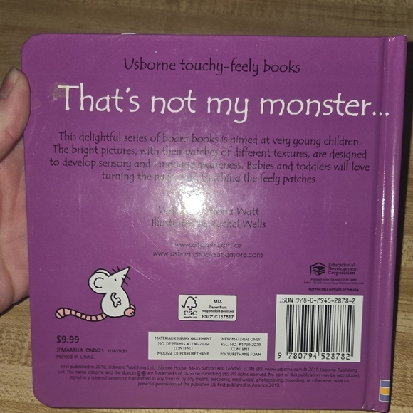 Usborne Sensory Book - That's Not My Monster.. - Picture 3 of 3